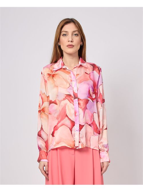 Chemise femme Mademoiselle du Monde à motif floral MADEMOISELLE DU MONDE | F591-MDM4010GISELLE